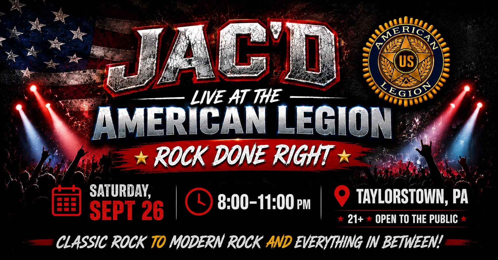 Jac'd event poster or photo